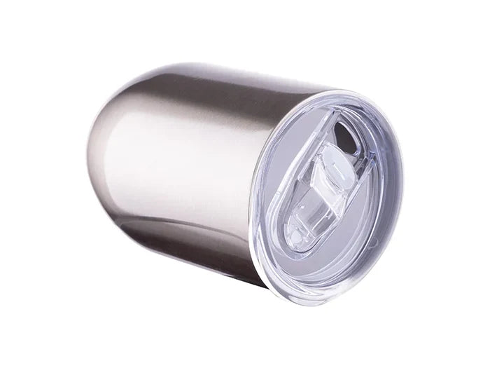 12oz/360ml Subliation Blanks Straight Stainless Steel Stemless Wine Glass(Silver)