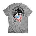 Trade Money American Grit graphic tee in grey frost, big and tall sizing