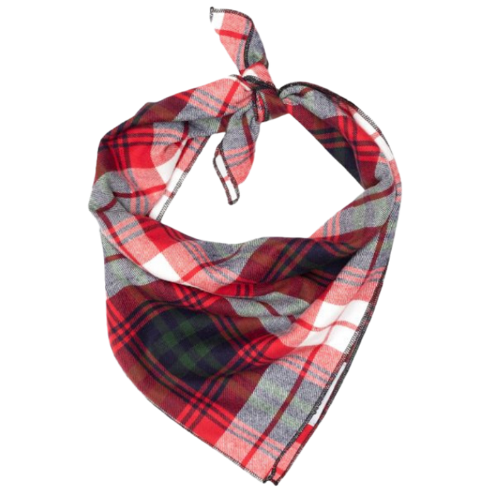 DOG-BANDANA-RED-GREEN-NAVY-PLAID