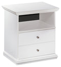 Bostwick Shoals B139-91 White One Drawer Night Stand