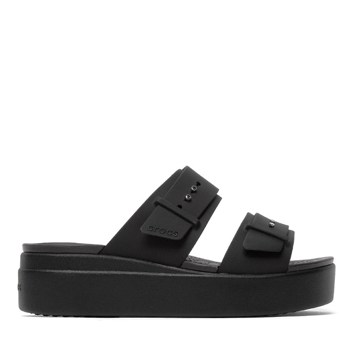CROCS-BROOKLYN BUCKLE LOW WEDGE - available at RUBINO