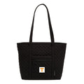 Small Vera Tote-Black with University of Tennessee-Image 1-Vera Bradley