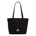 Small Vera Tote-Black with The Ohio State University-Image 1-Vera Bradley