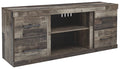 Derekson EW0200-168 Multi Gray LG TV Stand wFireplace Option