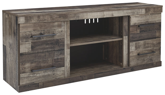 Derekson EW0200-168 Multi Gray LG TV Stand wFireplace Option
