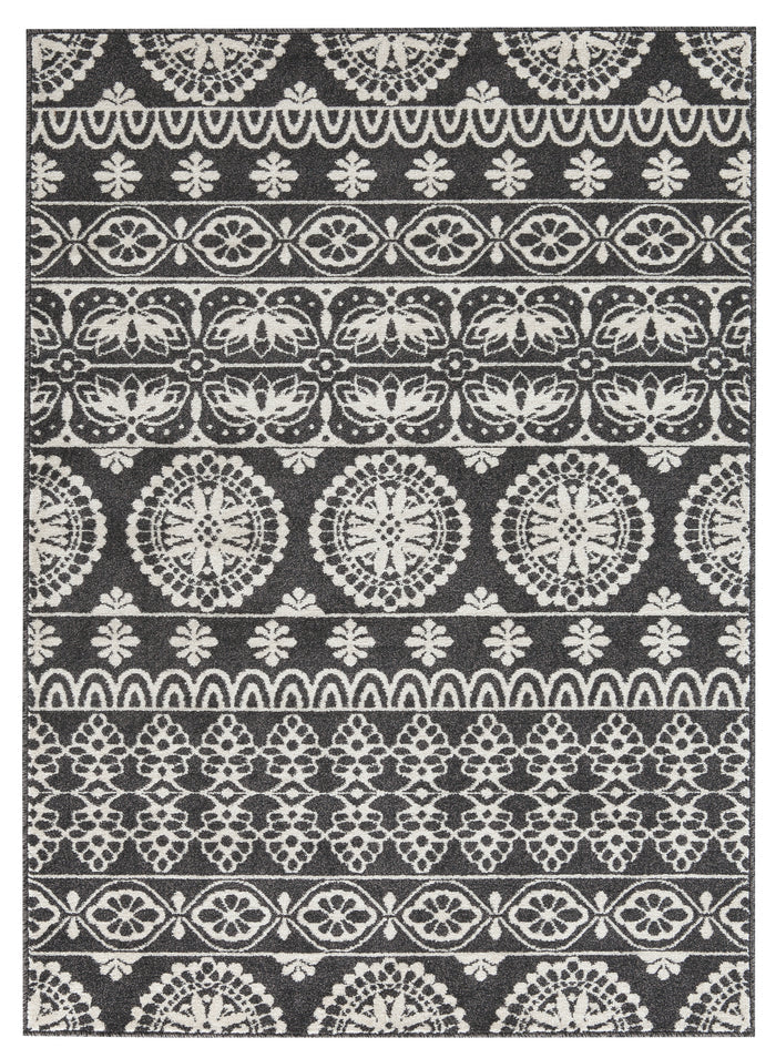 Jicarilla R403141 BlackWhite Large Rug