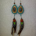 Leather n Feather Earrings 93