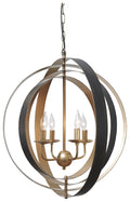 Makani L000958 BlackGold Finish Metal Pendant Light 1CN