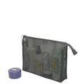 Walker Black Mesh Gusseted Cosmetic Bag 8 x 10 Inches