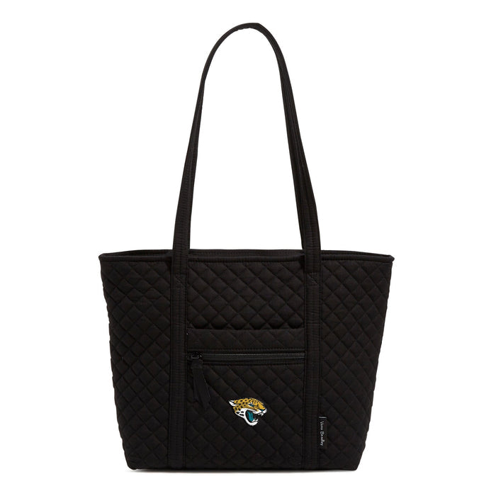 Small Vera Tote-Black with Jacksonville Jaguars-Image 1-Vera Bradley
