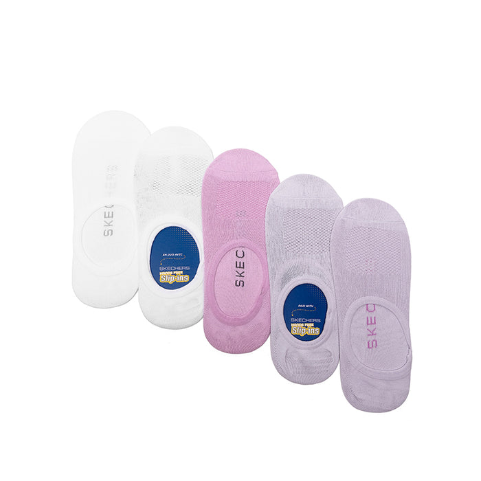 SKECHERS-NO SHOW LINER 5PK W - available at RUBINO