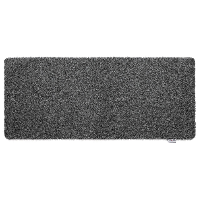 Plain Fleck Charcoal Runner- a 100% recycled material runner in a blend of dark and mid-grey flecks.