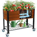 Raised Garden Bed with Legs and Wheels