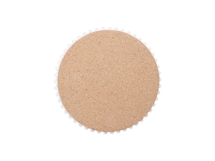 Round Gear Sublimation Blank Ceramic Mug Coaster with Cork