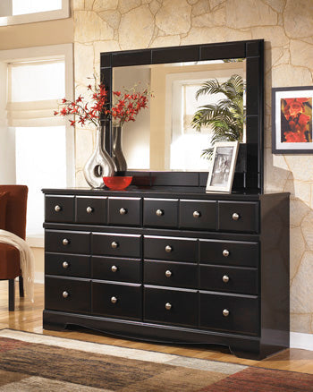 Shay B271-36 Almost Black Bedroom Mirror