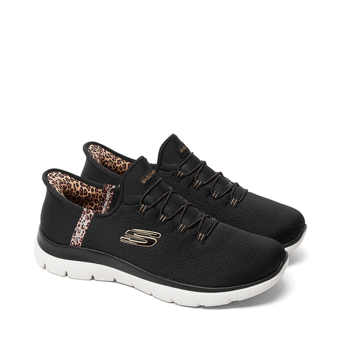 SKECHERS-SLIP INS SUMMITS LEOPARD WIDE - available at RUBINO