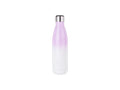 Sublimation 17oz/500ml Stainless Steel Cola Shaped Bottle (Gradient Color White&Purple)