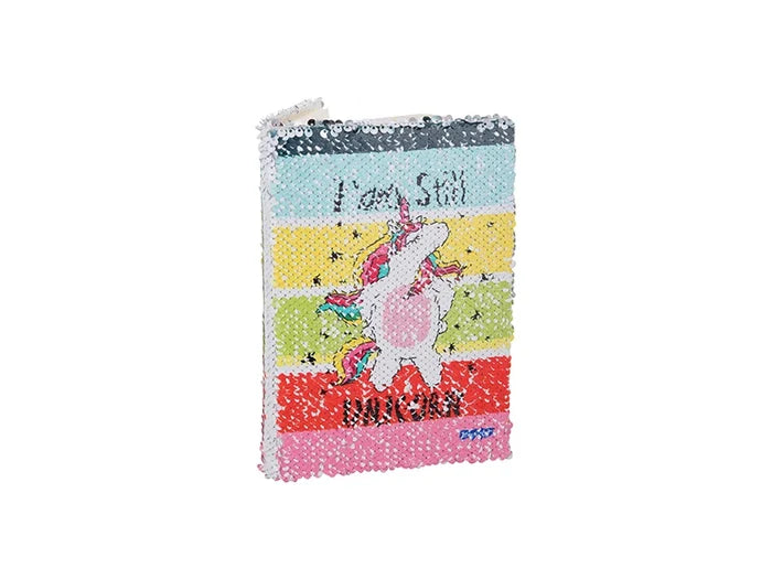 Sublimation A5 Sequin Notebook (Gold W/ White)