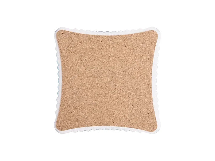 Sublimation Square Stamp Ceramic Coaster w/ Cork