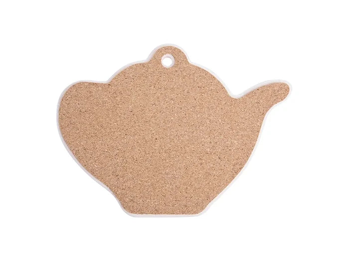 Sublimation Teapot Ceramic Coaster w/ Cork