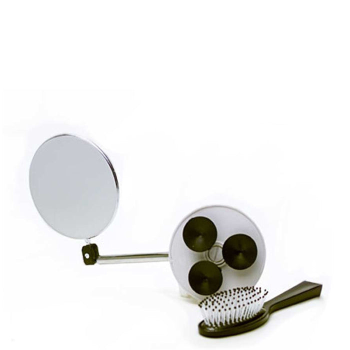 1 X Magnifying Mirror with Suction Cups to Attach to Bathroom Tile